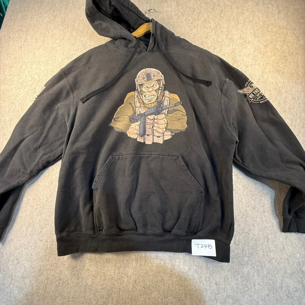 We The People Holsters Tactical Gorilla Graphic Hoodie Black Mens XL